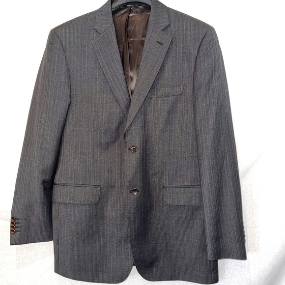 Emernegildo Zegna Vintage Dark Grey Pinstripe Traveller Blazer Size 38R 80% OFF! - Picture 1 of 8